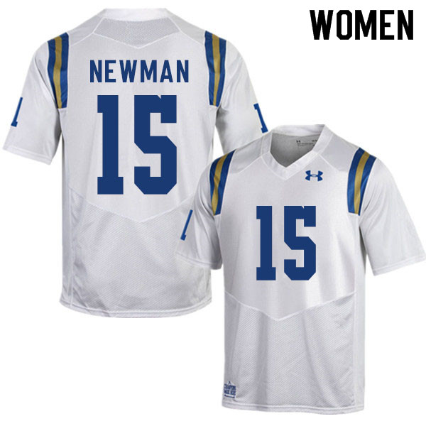 Women #15 Jake Newman UCLA Bruins College Football Jerseys Sale-White